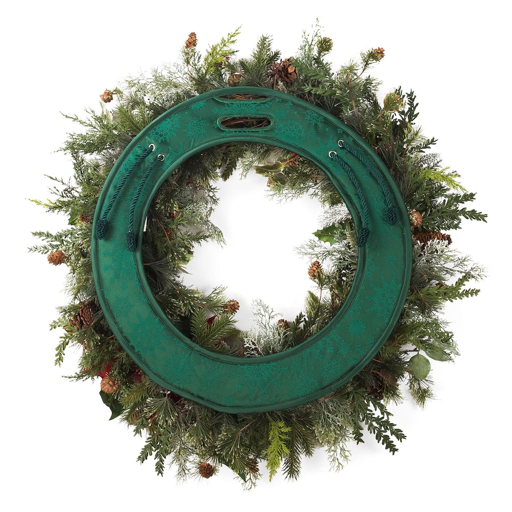 24 in Wreath Door Saver Protective Pad - Green
