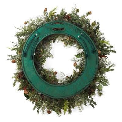 30 in Wreath Door Saver Protective Pad - Green