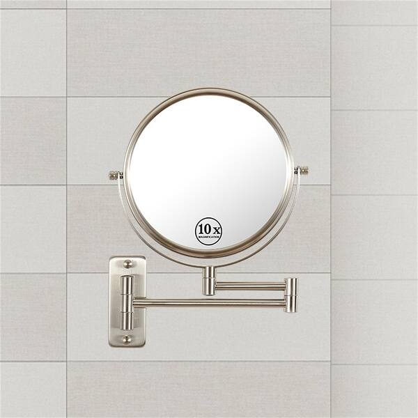 10x/1x Wall Mounted Magnifying Mirror DoubleSide Mirrors for Wall
