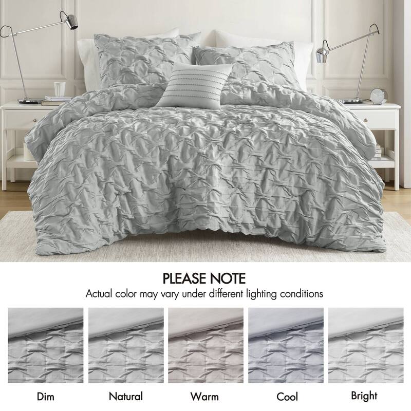 Chelsea Square Bailey Diamond Pucker Woven Comforter Set