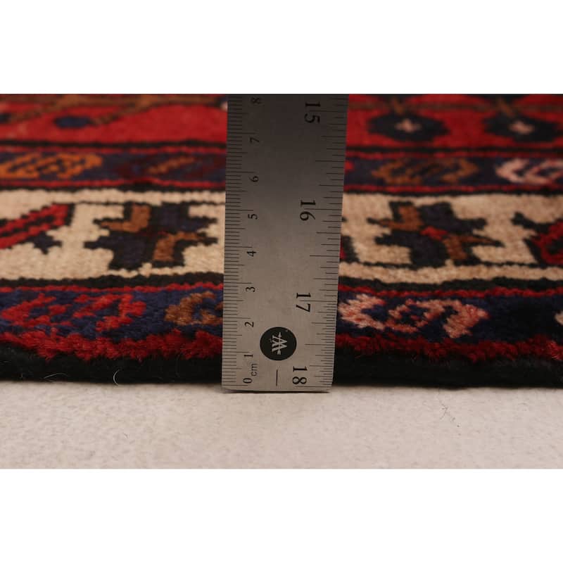 ECARPETGALLERY Hand-knotted Anadol Red Wool Rug - 3'3 x 10'0