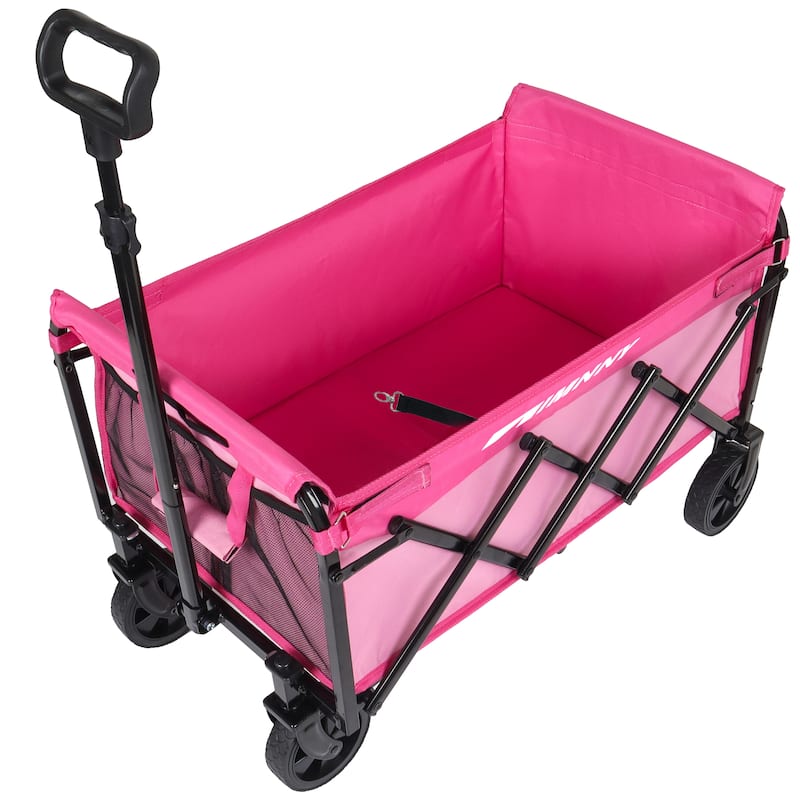 Collapsible Wagon with Wheels, Lightweight Utility Camping Wagons Carts Foldable with 3600lbs Weight Capacity, Carts