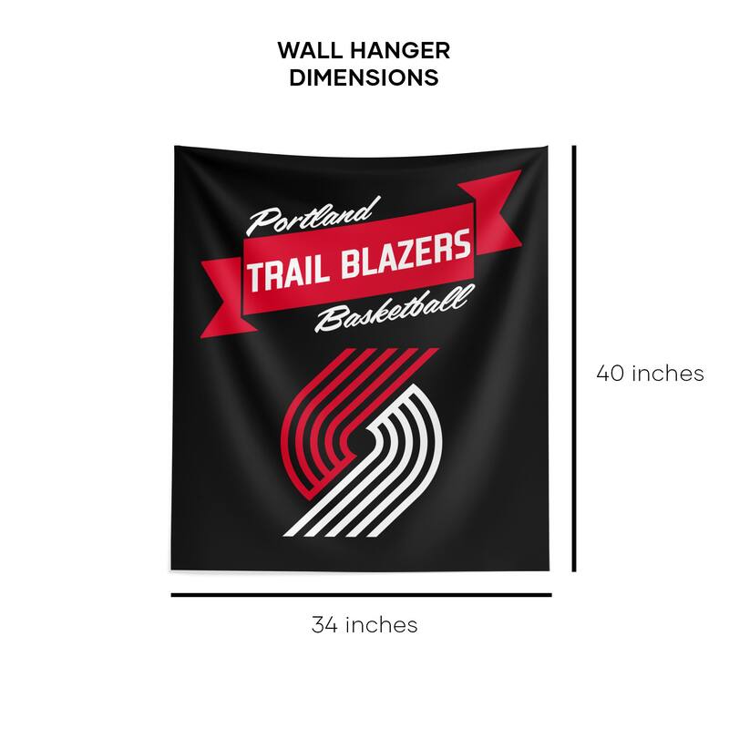 NBA Premium Trailblazers Printed Wall Hanging - 34"x40"