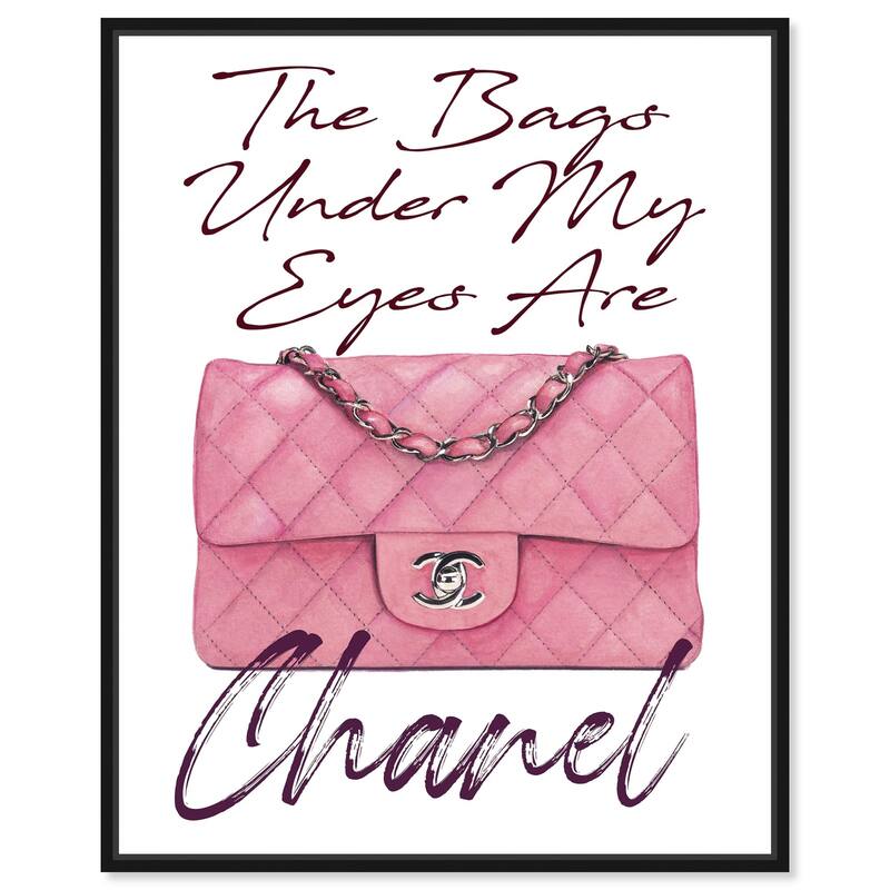 The Bag Under my Eyes Canvas by Art Remedy - Black - 24" x 30"