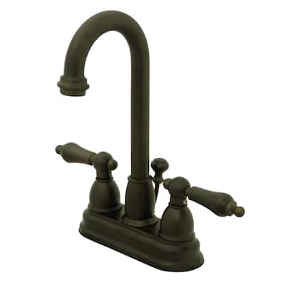 Kingston Brass Restoration Centerset Bathroom Faucet with Pop-Up Drain