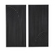 preview thumbnail 5 of 4, Saanvi Metal Wall Decor, Black, Set of 2