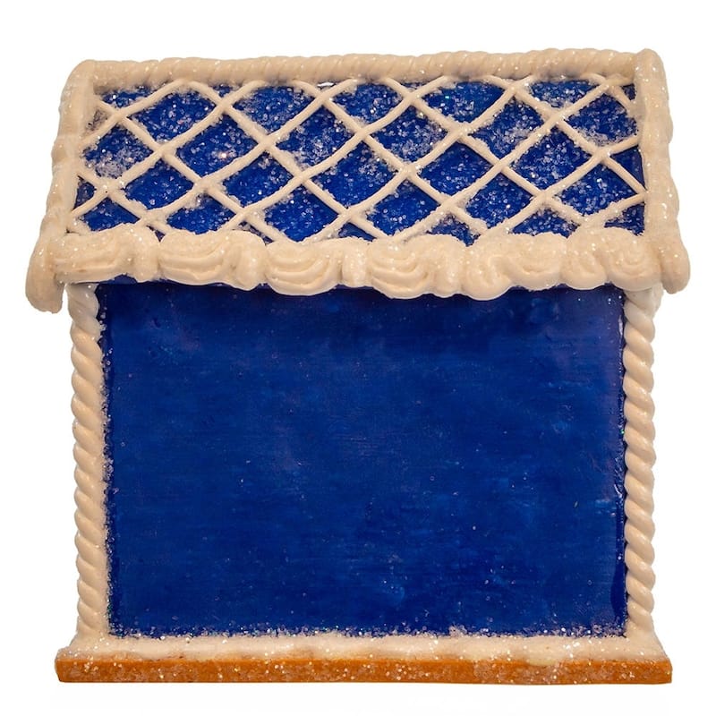 Kurt Adler 4-Inch Clay Dough Hanukkah LED House Table Piece