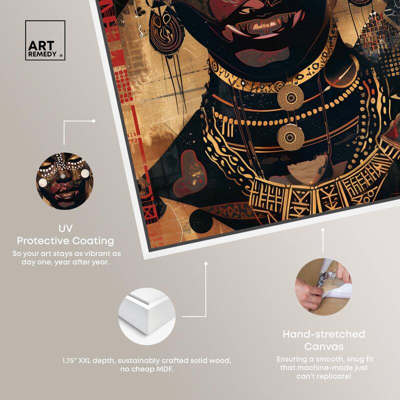In Golden Accents Canvas by Art Remedy