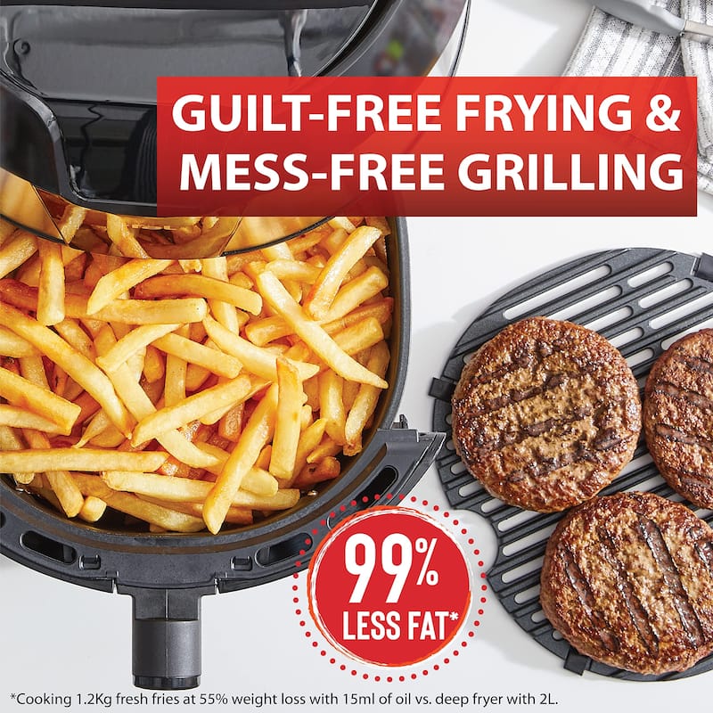 Easy Fry XXL Air Fryer & Grill Combo with Screen, 8 Preset