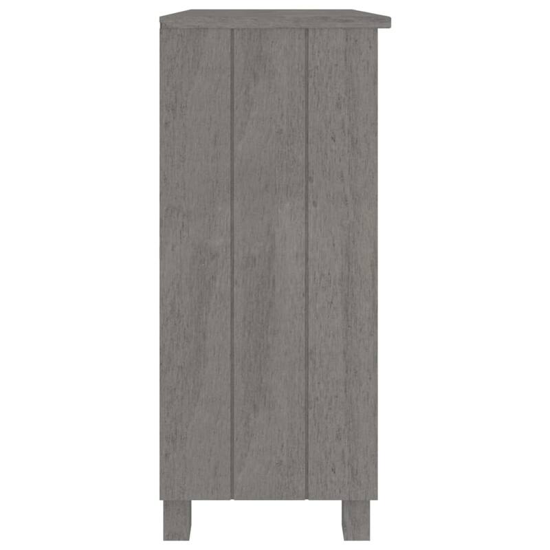 vidaXL Sideboard Storage Kitchen Cabinet for Hallway HAMAR Solid Wood Pine - 33.5"x13.8"x31.5"