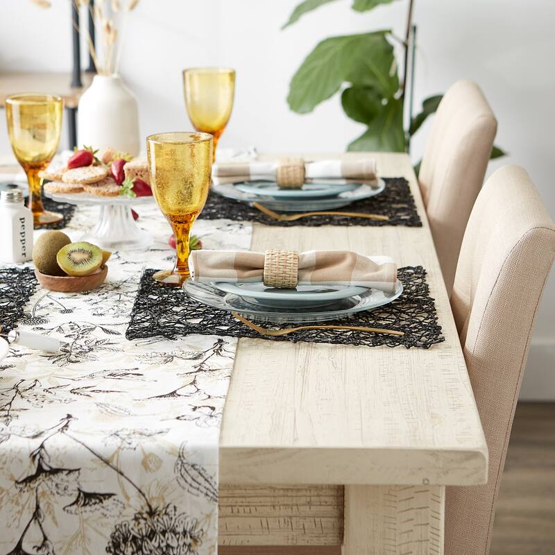 Design Imports Woven Paper Kitchen Placemat Set (Set of 6)