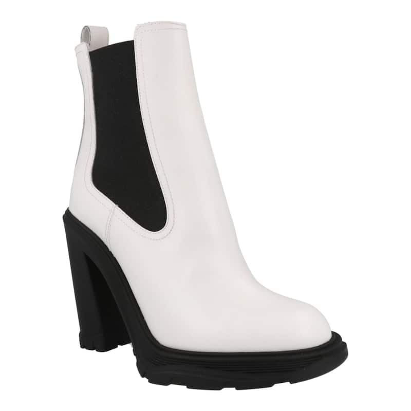 Alexander McQueen Leather Heeled Chelsea Boots