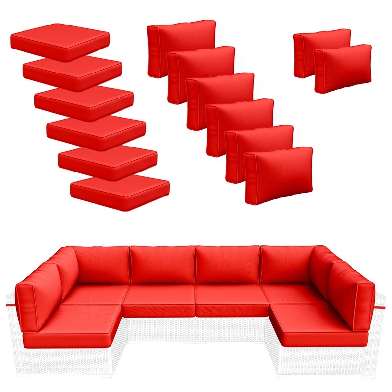Red Outdoor Cushions and Throw Pillows Bed Bath Beyond