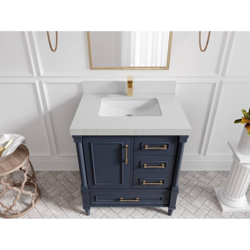 Willow Collections 30 in. W x 22 in. D Aberdeen Single Sink Bathroom Vanity with Countertop