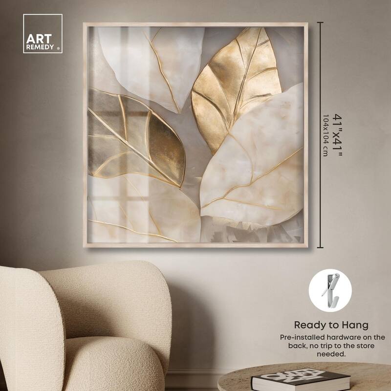 Golden Cascades Shadowbox by Art Remedy