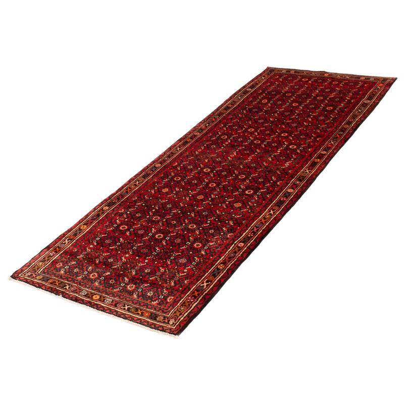 ECARPETGALLERY Hand-knotted Andelz Red Wool Rug - 3'8 x 10'3