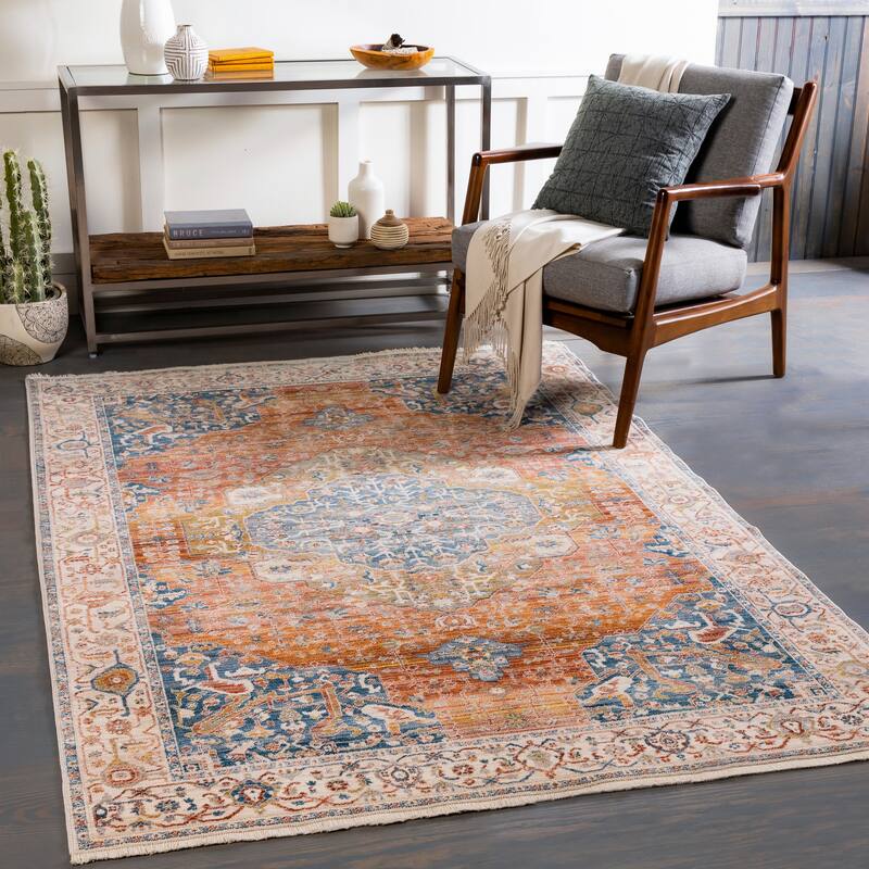 Artistic Weavers Kumar Traditional Medallion Area Rug - 7'10" x 9'8" - Burnt Orange