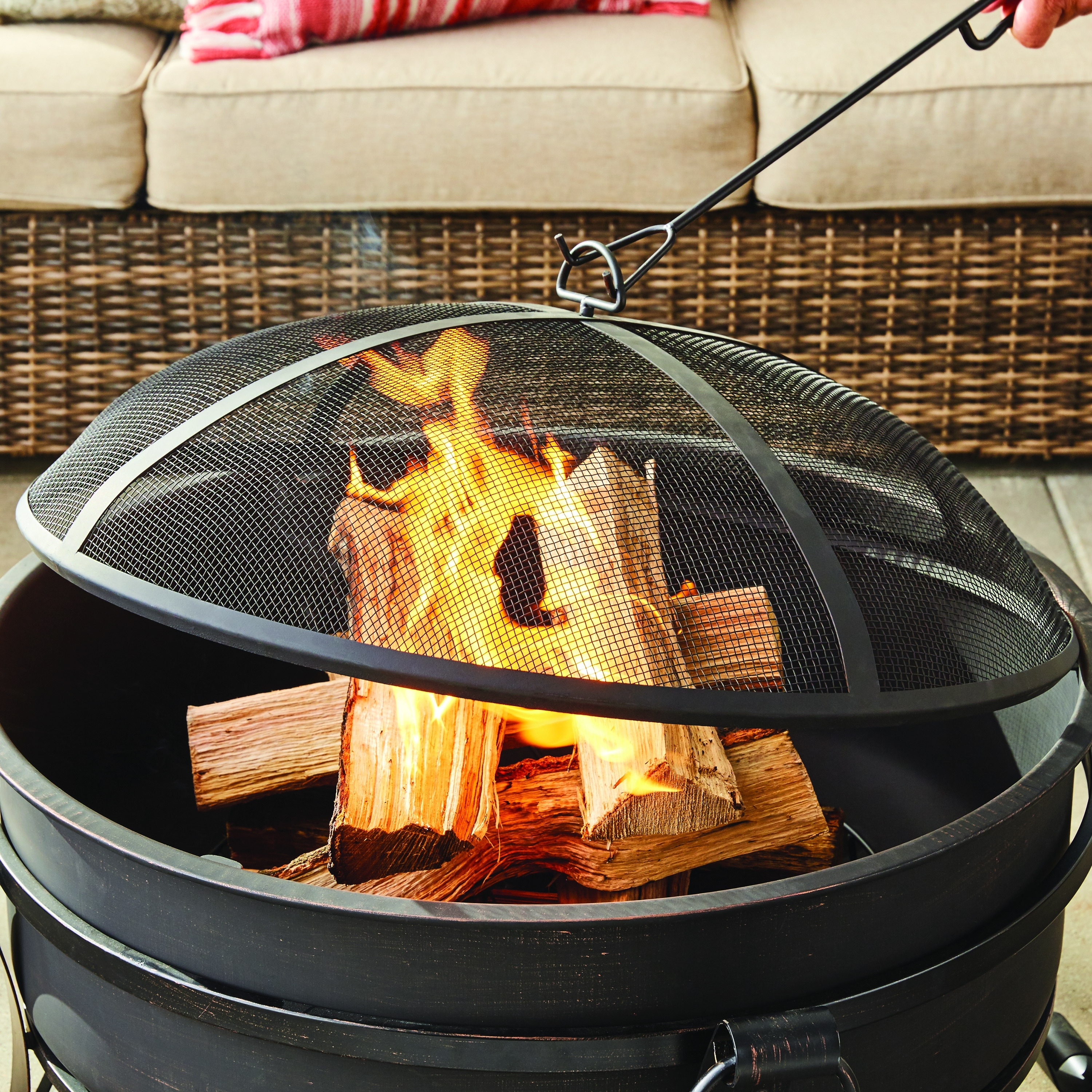 Better homes and gardens fire pit set outlet