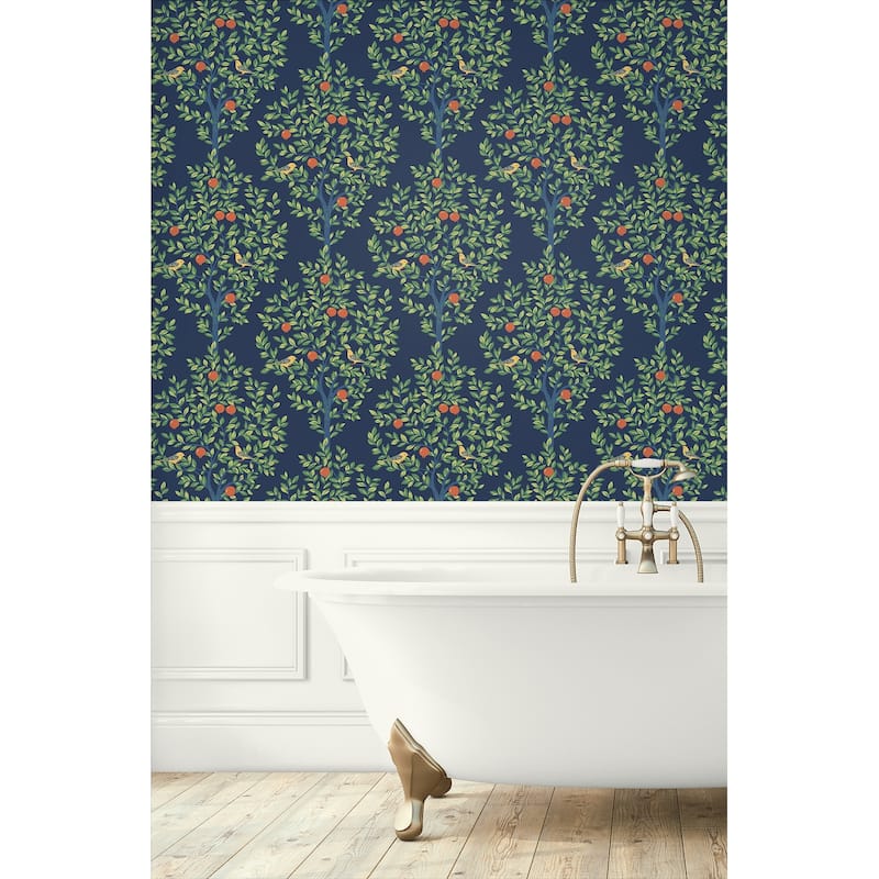 NextWall Fruit Tree Peel and Stick Wallpaper