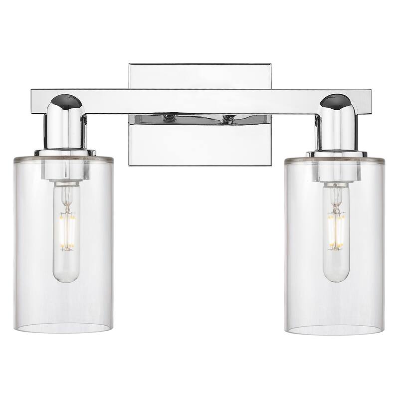 Innovations Lighting Endless Possibilities Arcadia - Clymer - 2 Light 15" Bath Vanity Light - Clear/Polished Chrome
