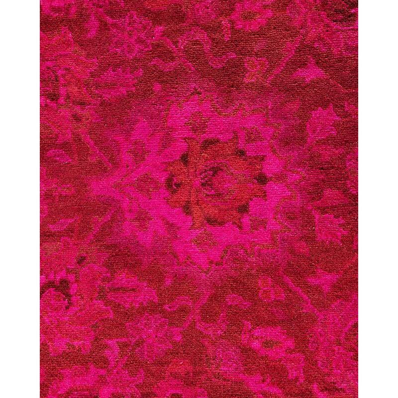 Overdyed, One-of-a-Kind Hand-Knotted Area Rug - Pink - 8' 2" x 10' 3"