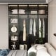 preview thumbnail 18 of 18, 59.1"W Glass Door Wardrobe: Illuminated Interiors Closet Arimore Large
