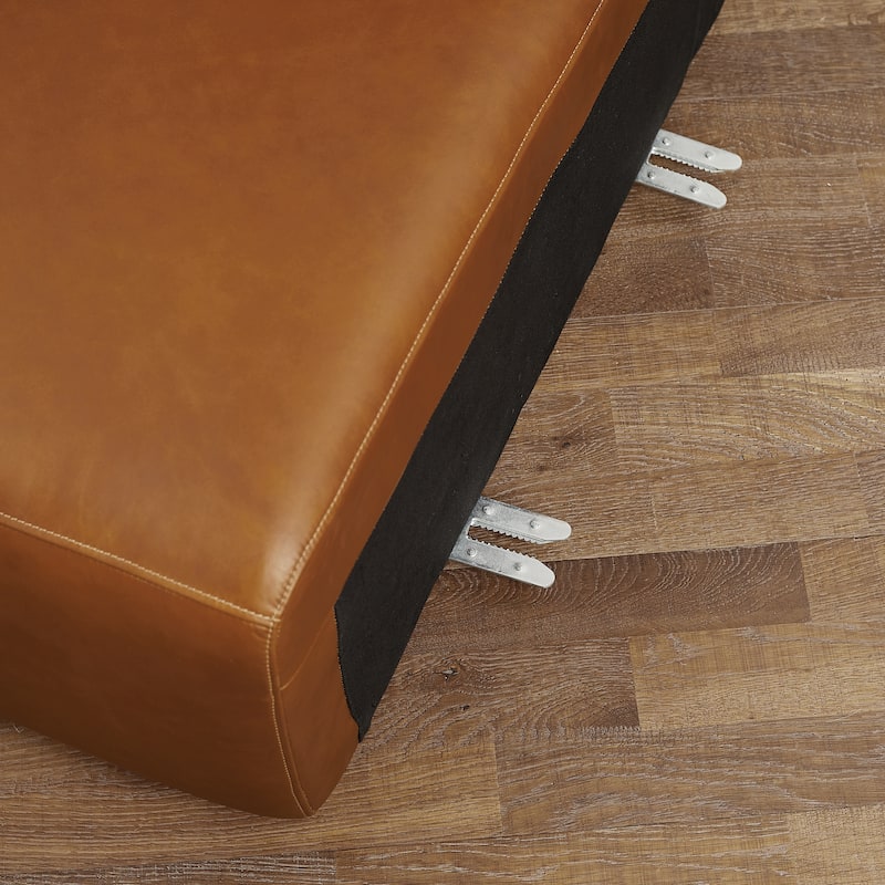 Art Leon Genuine Leather 4-Piece Modular Sectional Sofa