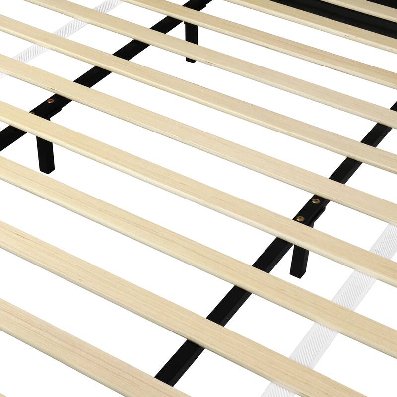 Christopher Knight Home - Eleanor Fabric Upholstered Platform Bed with Curve-Shaped Design