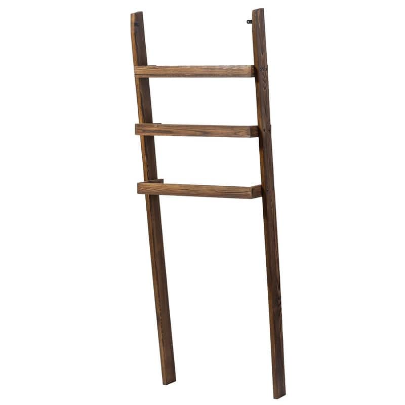 Over The Toilet Decorative Ladder Standing Shelf - 7.75"D x 23.25"W x 66.5"H