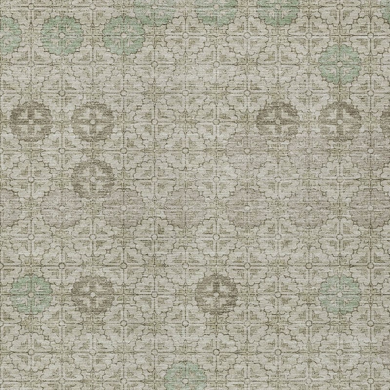 HomeRoots Geometric Transitional Rectangle Outdoor Rug
