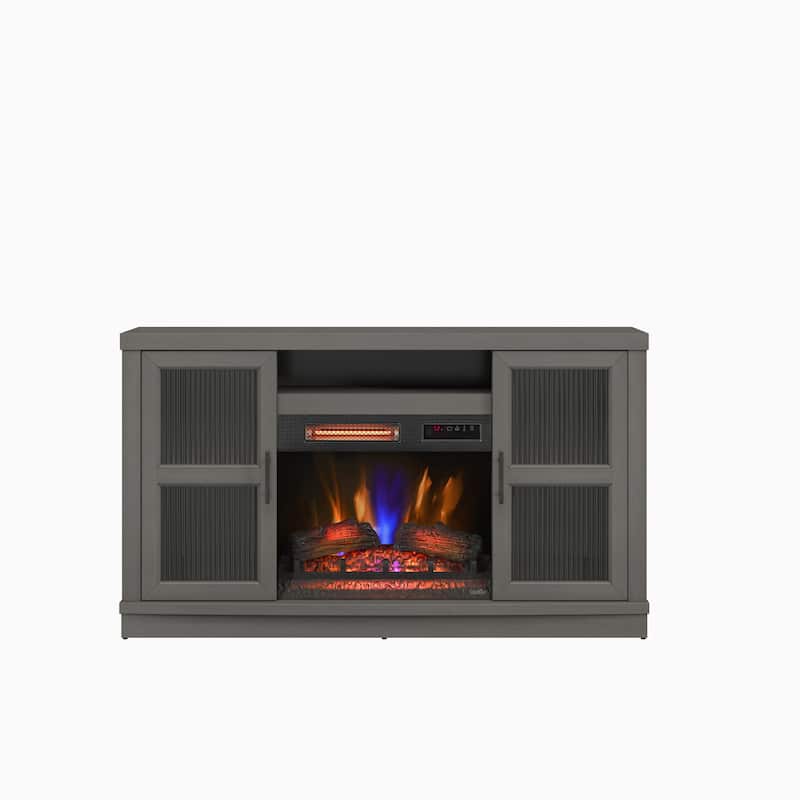 duraflame® Electric Fireplace Entertainment Console for 60 Inch TVs, Antique Gray