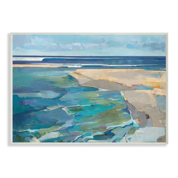 Shop Stupell Industries Abstract Beach Landscape Pastel Cubism