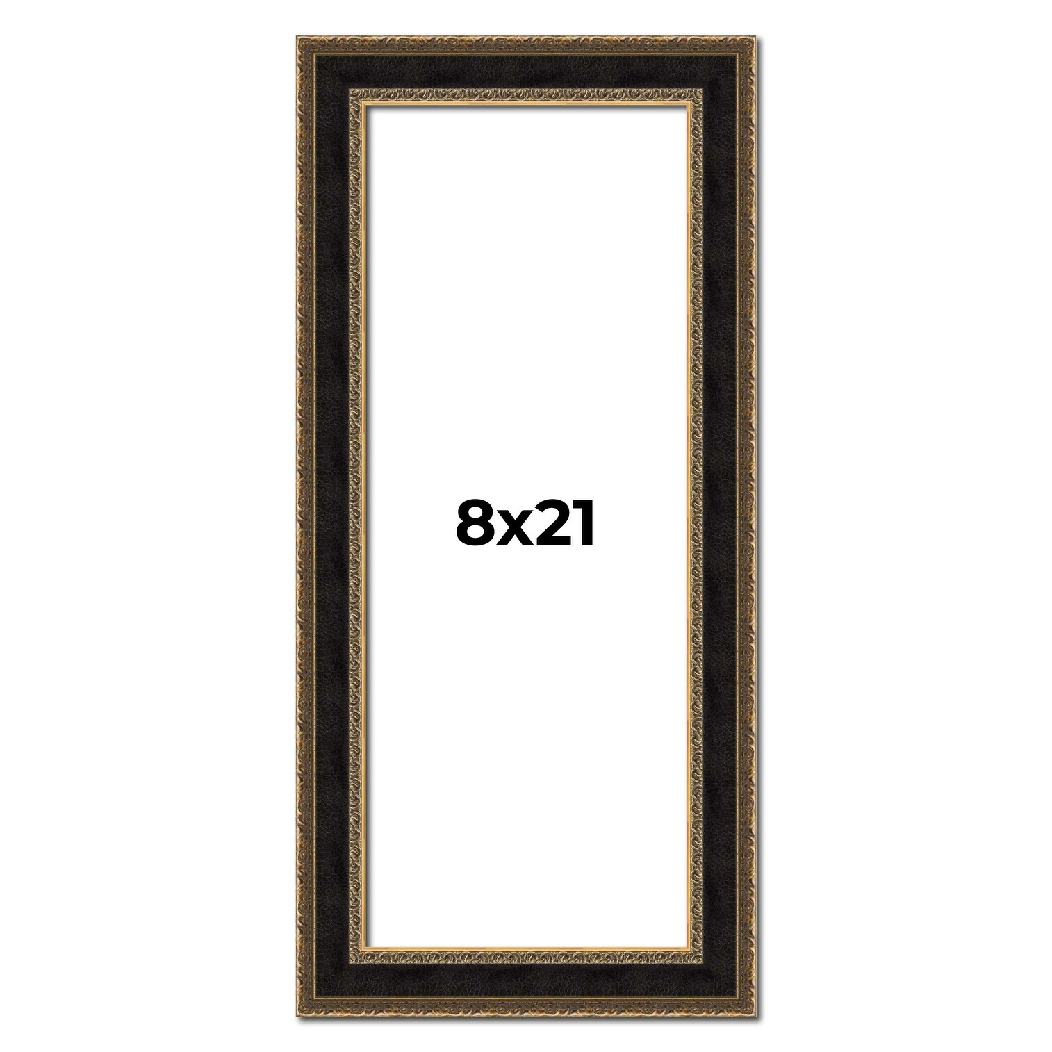 8x21 Frame Gold Antique Vintage Sold Wood Picture Frame | 1.75 Inch