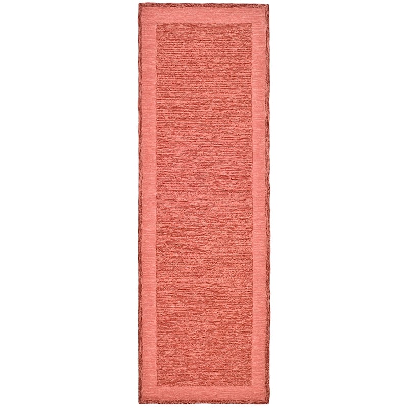 SAFAVIEH Handmade Easy Care Zymbyle Oriental Rug - 2'6" x 10' Runner - Red