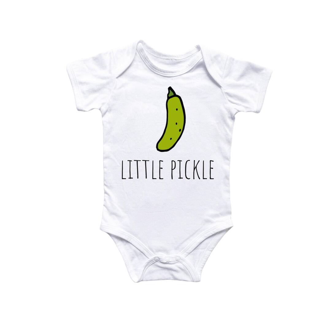 Little Pickle Vegetable - Baby Boy Girl Clothes Infant Bodysuit Funny Cute Newborn