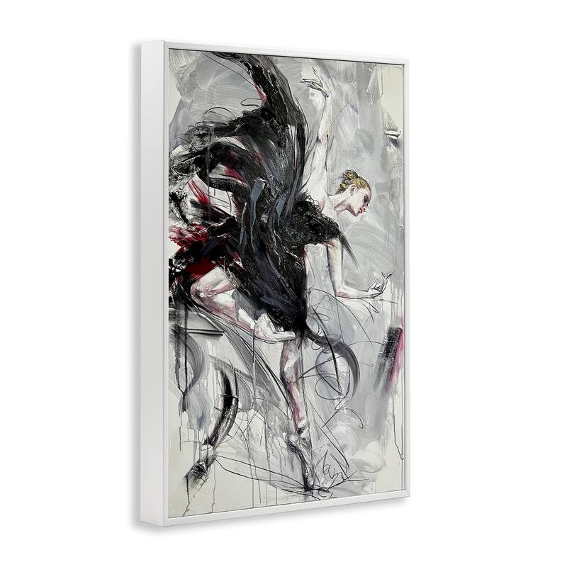Stupell Modern Elegance Dancer Framed Giclee Art Design By Lucille Lee