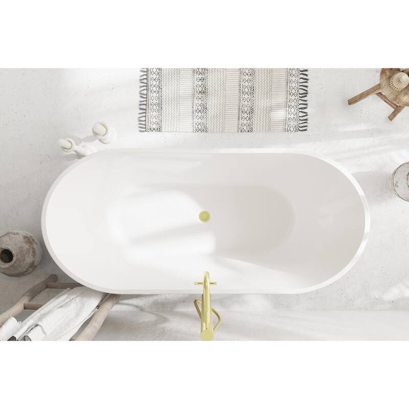 Melisande Bathtub in Glossy White