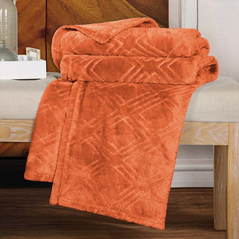 Superior Alaska Quilted Diamond Plush Fleece Blanket For Couch or Bed