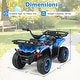 preview thumbnail 2 of 18, Gymax Electric ATV for Kids 24V 4-Wheeler Ride on Toy w/ Slow Start