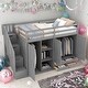 preview thumbnail 2 of 14, Modern Functional Twin Size Loft Bed With 3 Shelves,2 Wardrobes And 2 Drawers, Ladder With Storage