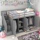 preview thumbnail 1 of 14, Twin Size Loft Bed With 3 Shelves,2 Wardrobes,2 Drawers,Ladder for Home Grey