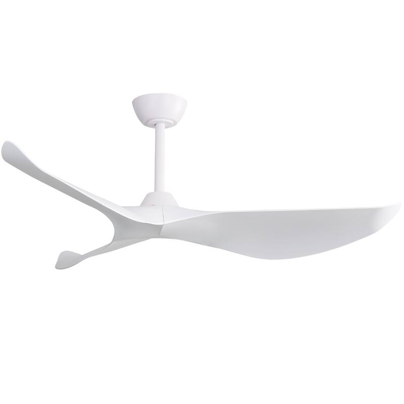 38''/52" Modern Ceiling Fan without Light, Remote Control and Reversible DC Motor Included