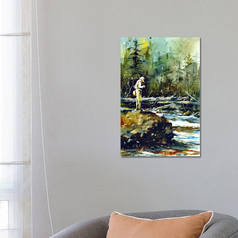 iCanvas "Fishing in the Wild II" by Dean Crouser Canvas Print - 26x18x1.5