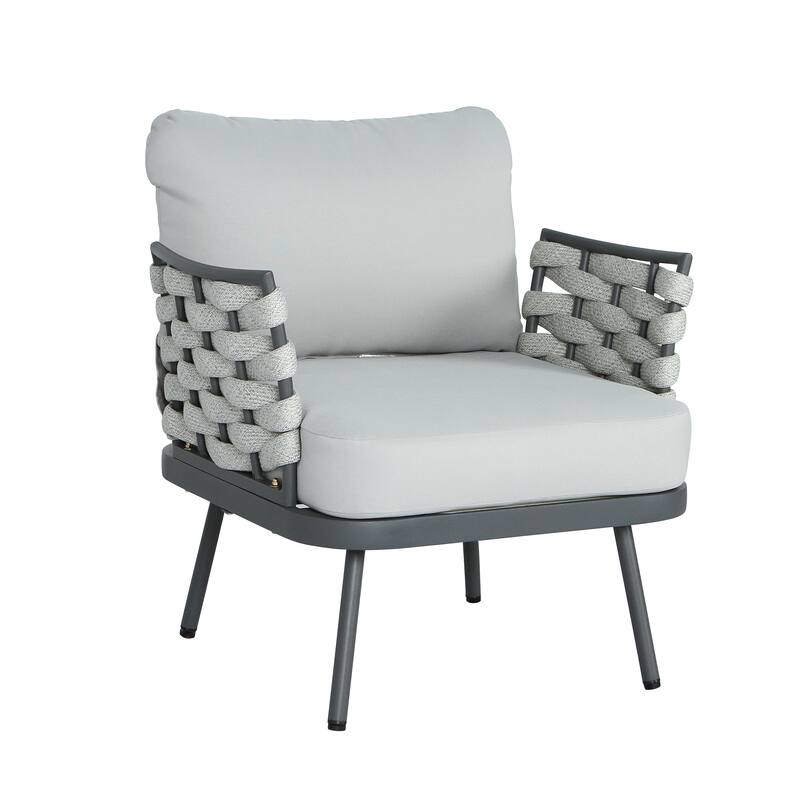 Christopher Knight Home - Langdon Patio Steel Club Chair（Set of 2）