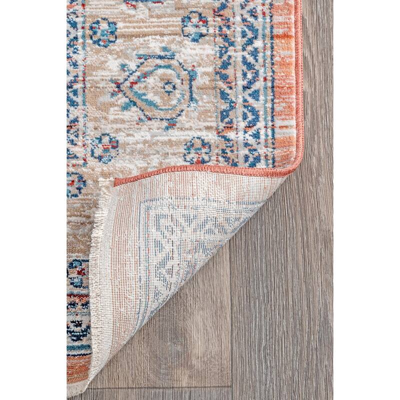 Nuloom Transitional Vintage Medallion Dalby Area Rug