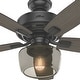 preview thumbnail 6 of 24, Hunter 52" Bennett Ceiling Fan with Bowl LED Light Kit and Handheld Remote - Transitional, Modern Farmhouse