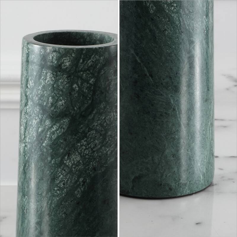 SAFAVIEH Home Valto Green Marble Vase Set of 2