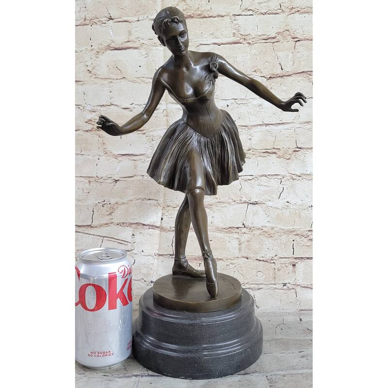Natacha Nattova Ballerina Ballet Dancer Bronze Statue Sculpture Figure 15.5 Inches X 9 Inches