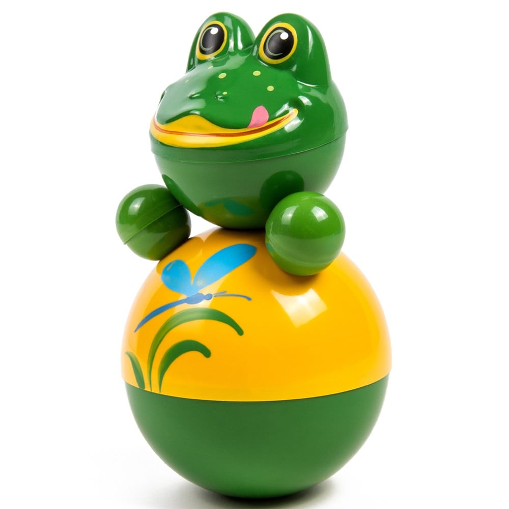 Froggy Roly Poly 11" Russian Nevalyashka Tilting Toy Wobble Toy