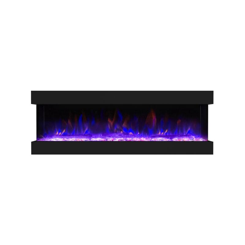 Electric Fireplace Heater with Multi Color Flam
